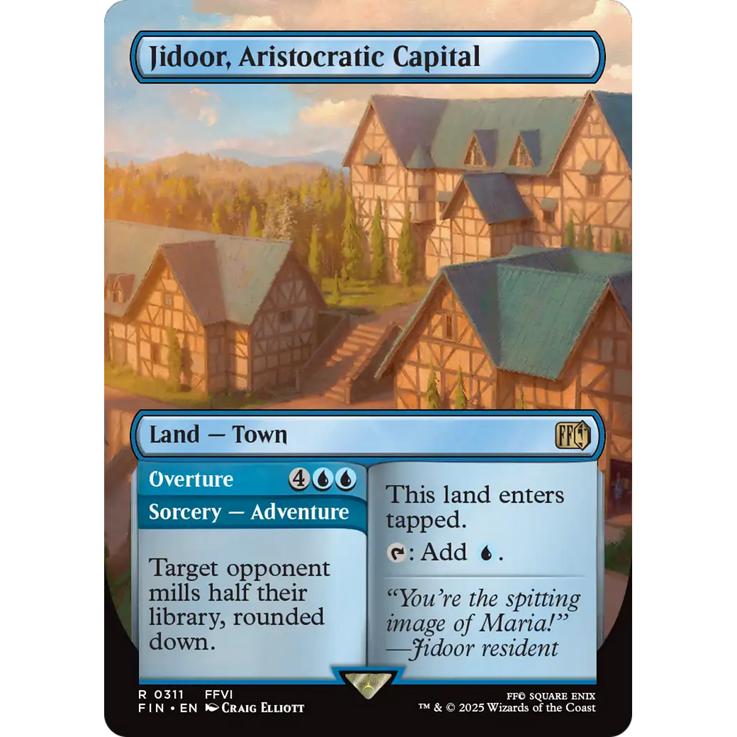 Jidoor, Aristocratic Capital // Overture (FIN-311) - FINAL FANTASY (Borderless)