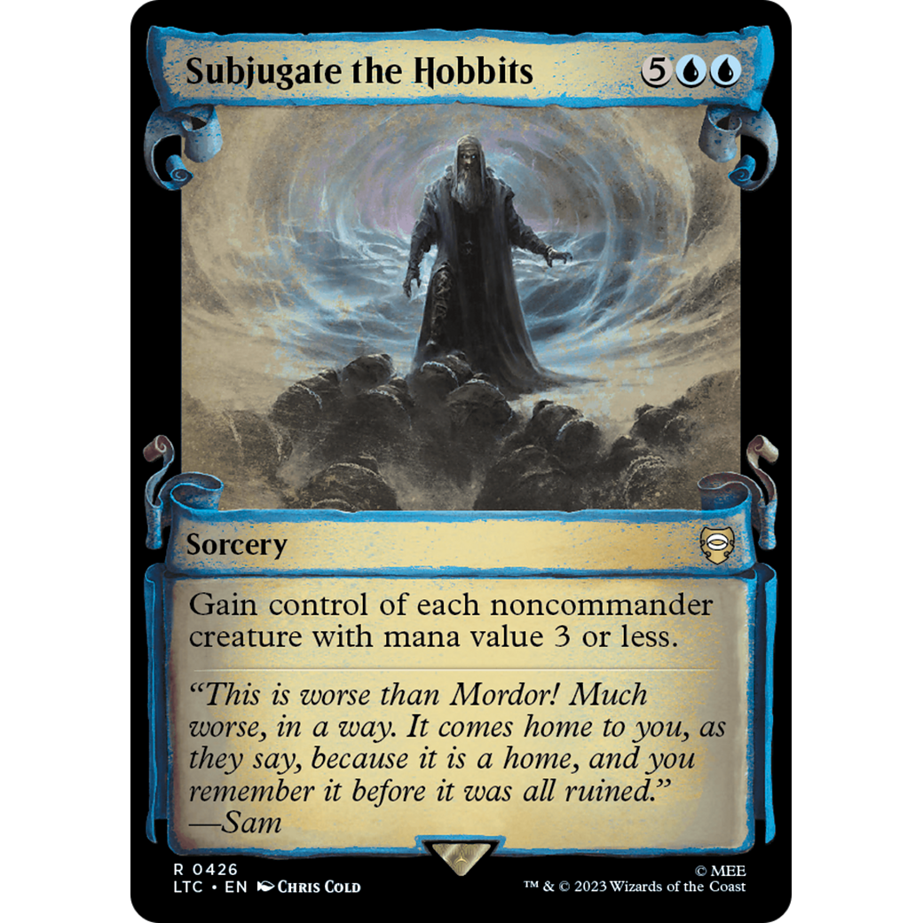 Subjugate the Hobbits (LTC-426) - Tales of Middle-earth Commander: (Showcase) Foil