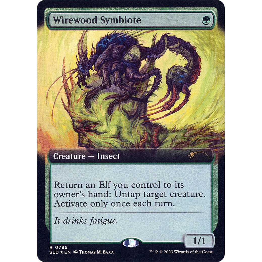 Wirewood Symbiote (Extended Art) (SLD-785) - Secret Lair Drop: (Extended Art) Foil