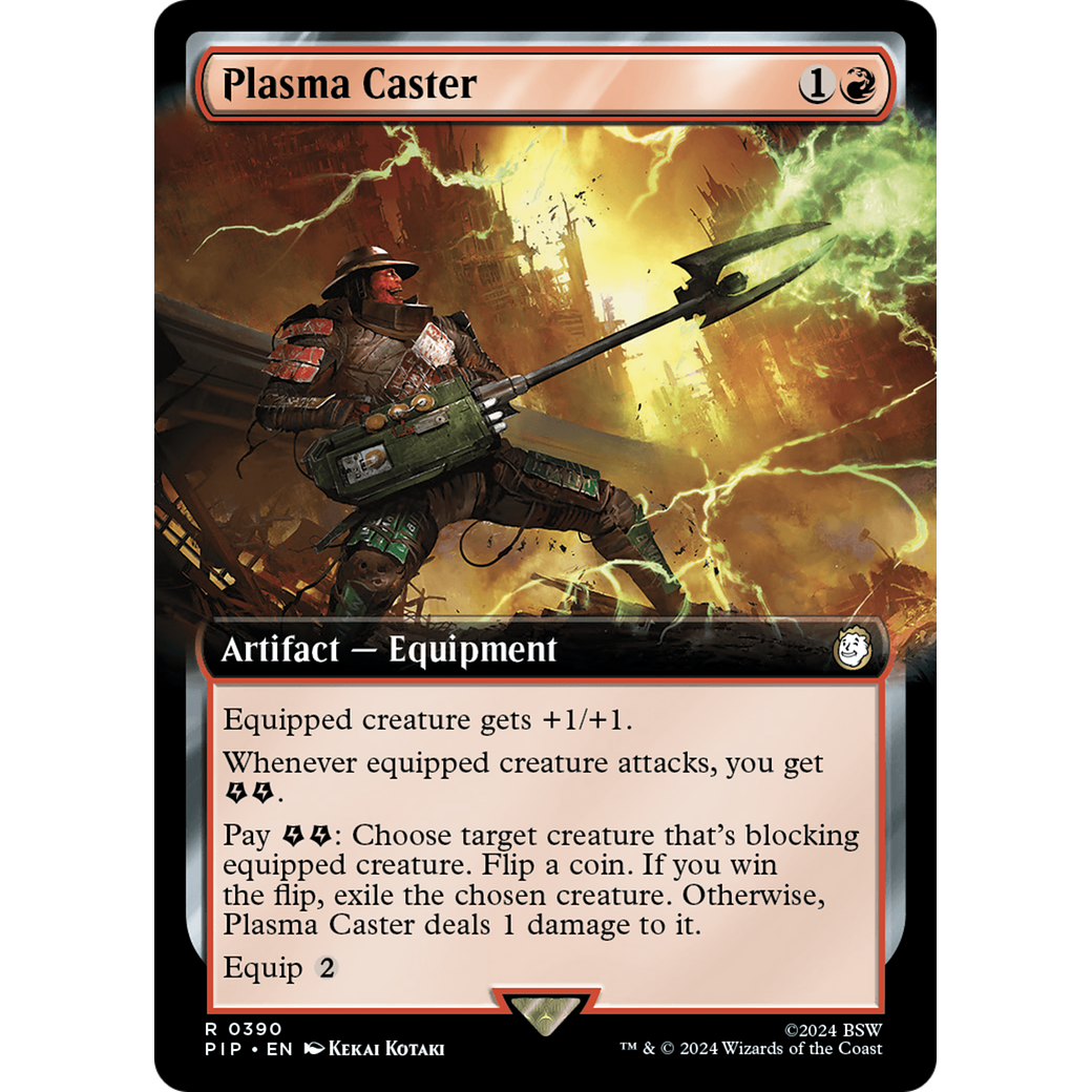 Plasma Caster (PIP-390) - Fallout: (Extended Art) Foil