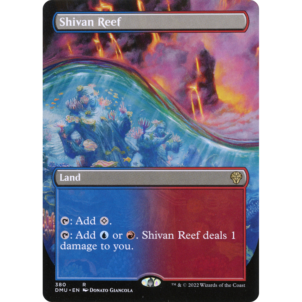 Shivan Reef (Borderless) (DMU-380) - Dominaria United (Borderless) Foil