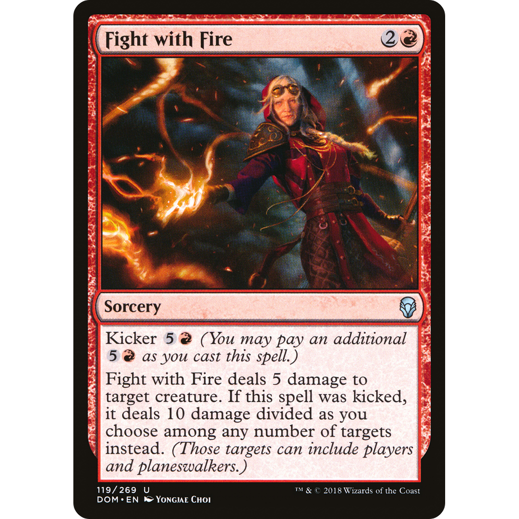 Fight with Fire (DOM-119) - Dominaria