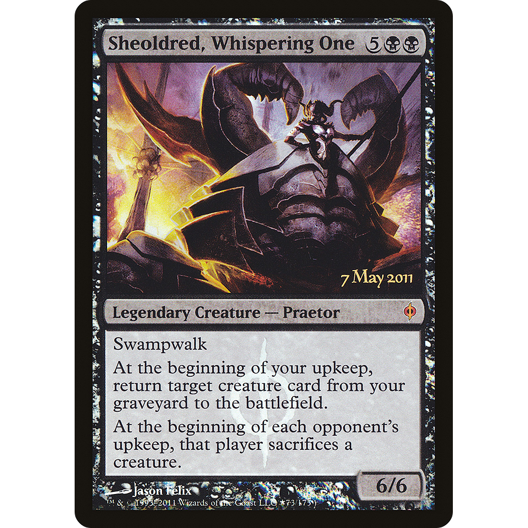 Sheoldred, Whispering One (PRE-073) - New Phyrexia Promos Foil