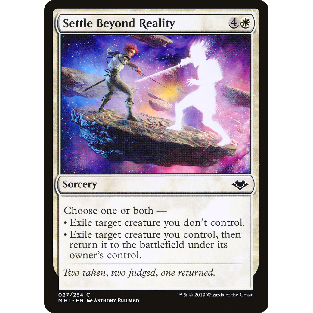 Settle Beyond Reality (MH1-027) - Modern Horizons Foil
