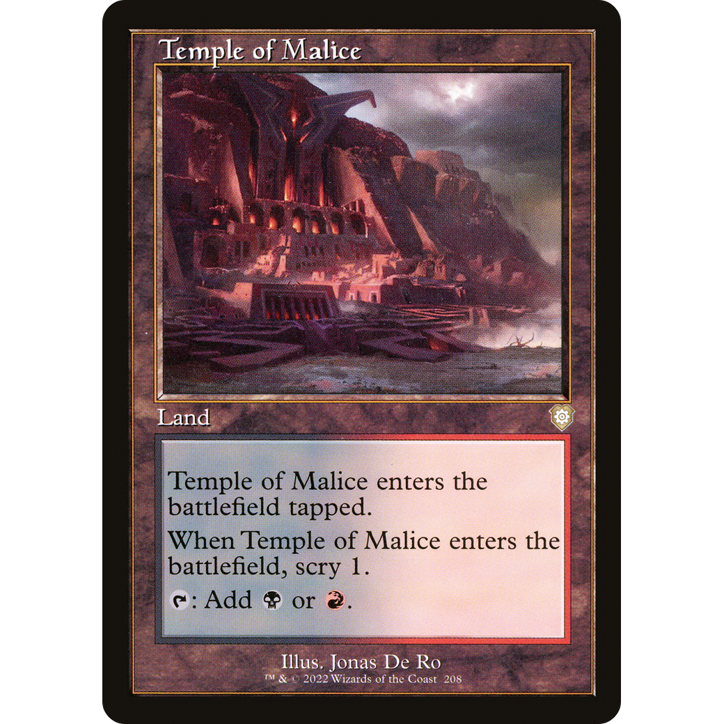 Temple of Malice (Retro Frame) (BRC-208) - The Brothers' War Commander