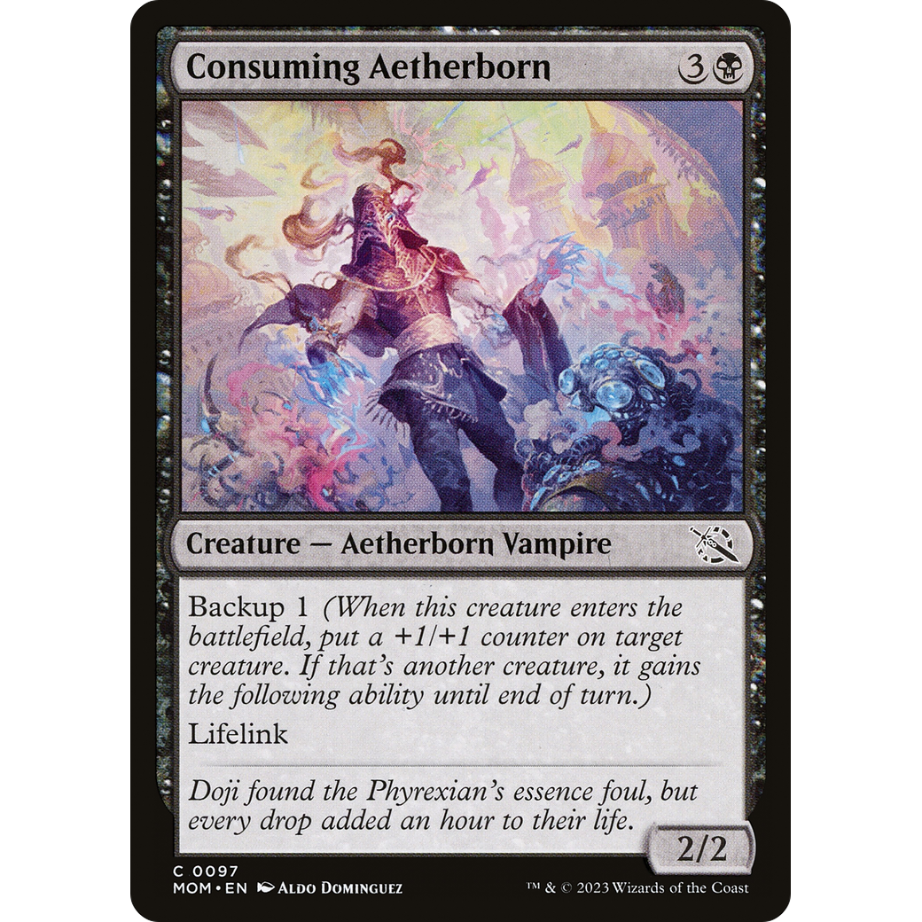 Consuming Aetherborn (MOM-097) - March of the Machine Foil
