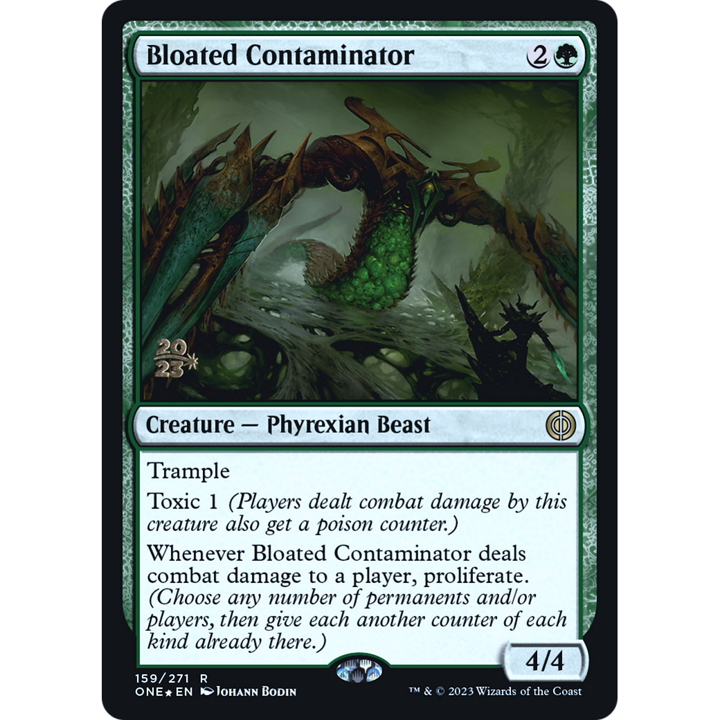 Bloated Contaminator (PRE-159S) - Phyrexia: All Will Be One Promos Foil