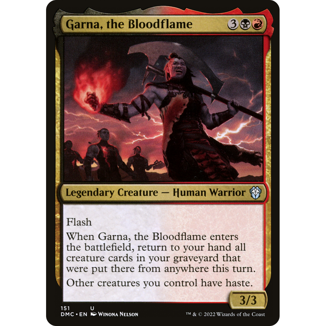 Garna, the Bloodflame (DMC-151) - Dominaria United Commander