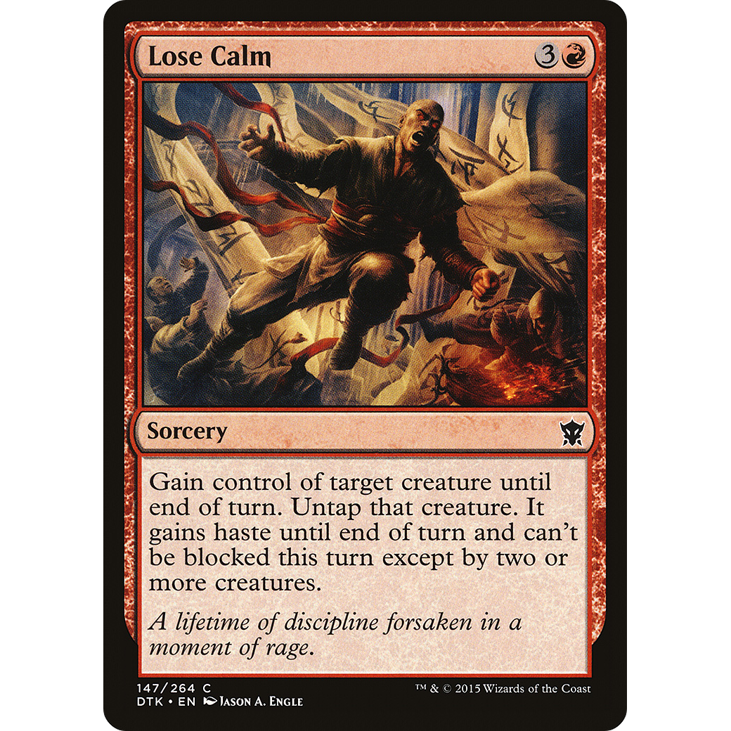 Lose Calm (DTK-147) - Dragons of Tarkir Foil