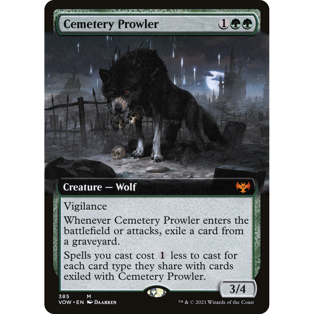 Cemetery Prowler (Extended Art) (VOW-385) - Innistrad: Crimson Vow: (Extended Art)