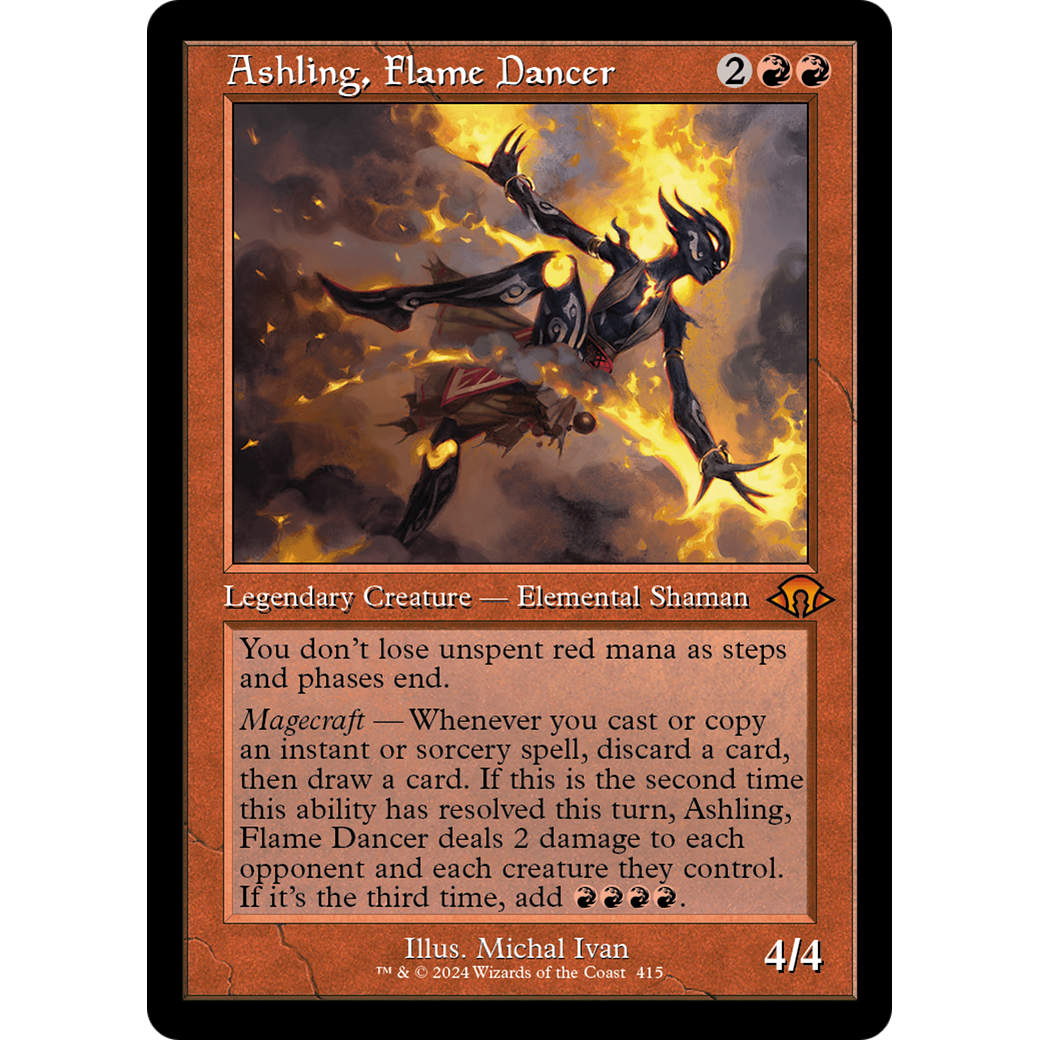 Ashling, Flame Dancer (MH3-415) - Modern Horizons 3 Foil