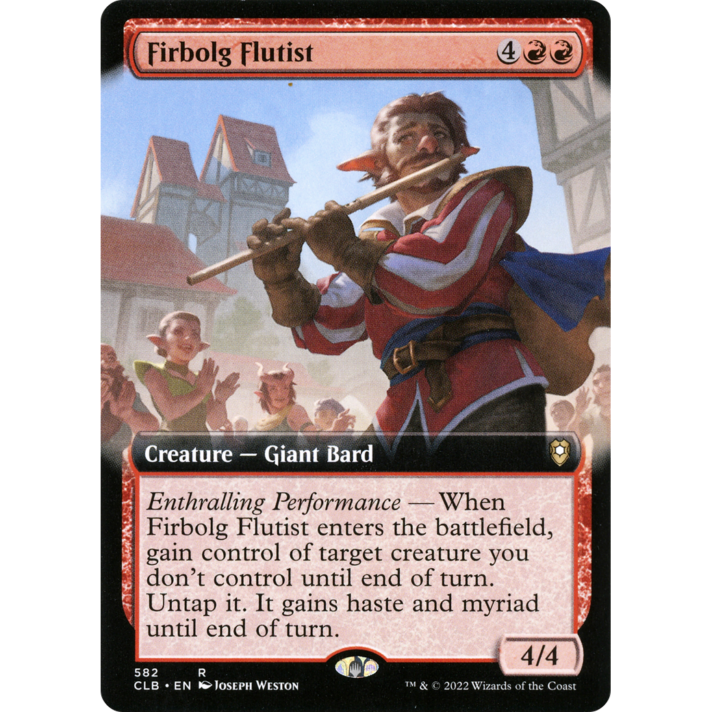 Firbolg Flutist (CLB-582) - Commander Legends: Battle for Baldur's Gate: (Extended Art) Foil