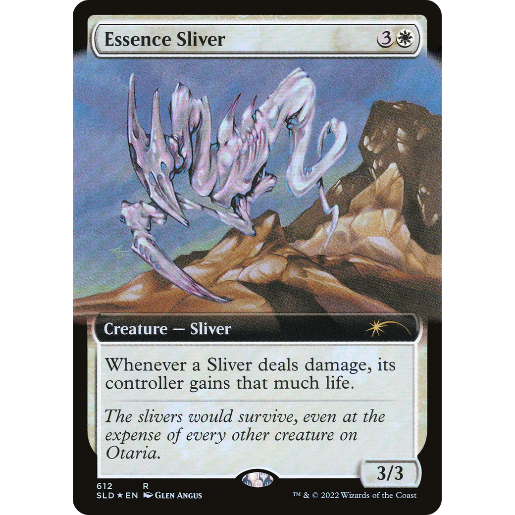Essence Sliver (Extended Art) (SLD-612) - Secret Lair Drop: (Extended Art) Foil