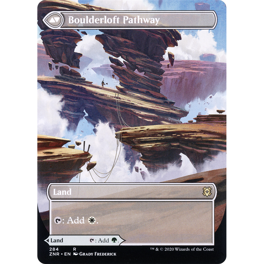 Branchloft Pathway (Borderless) (ZNR-284) - Zendikar Rising: (Showcase) (Borderless)