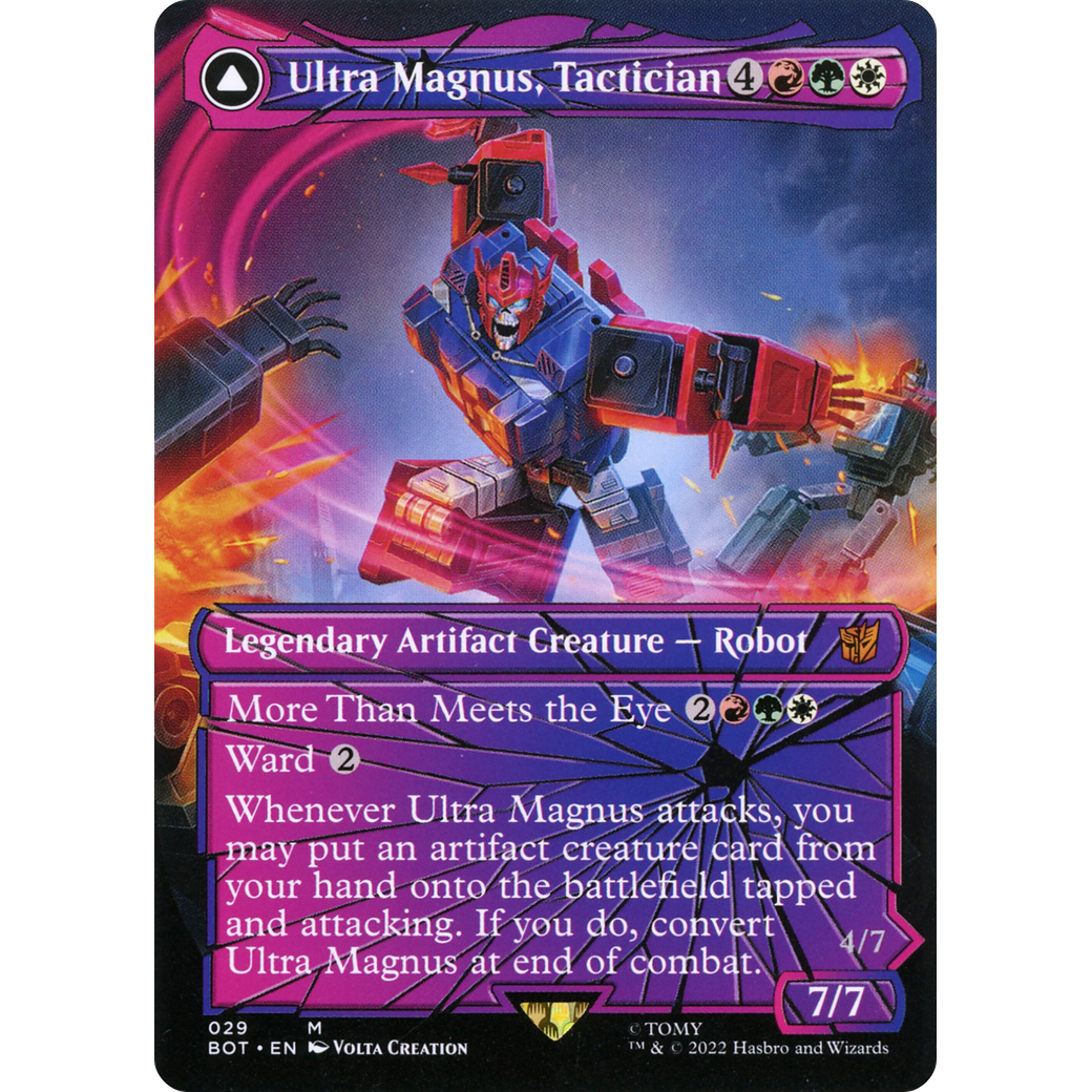 Ultra Magnus, Tactician (Shattered Glass) (BOT-029) - Transformers: (convertdfc, shatteredglass) (Borderless) Foil
