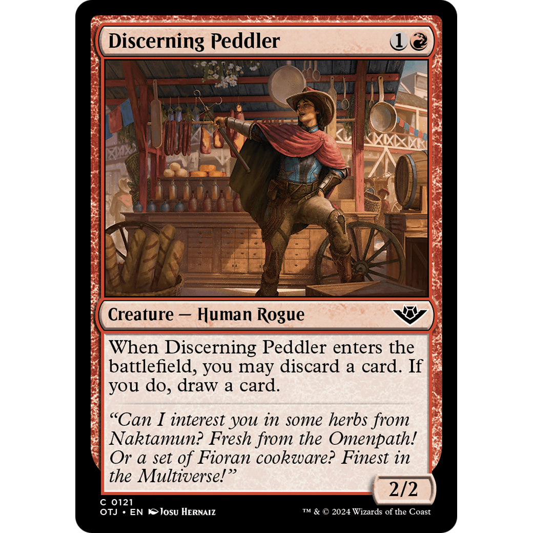 Discerning Peddler (OTJ-121) - Outlaws of Thunder Junction