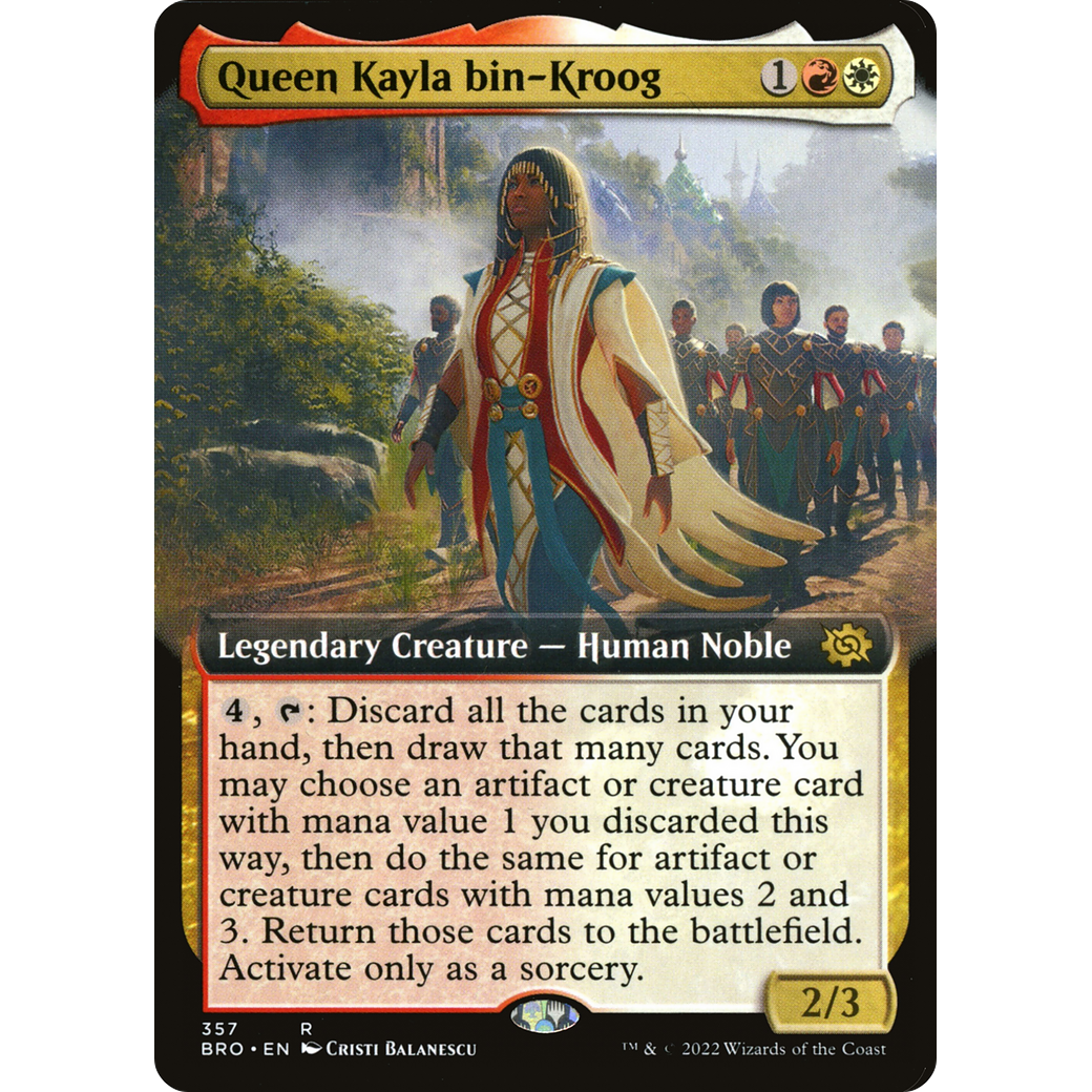 Queen Kayla bin-Kroog (Extended Art) (BRO-357) - The Brothers' War: (Extended Art)