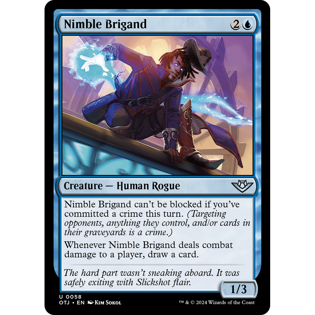 Nimble Brigand (OTJ-058) - Outlaws of Thunder Junction