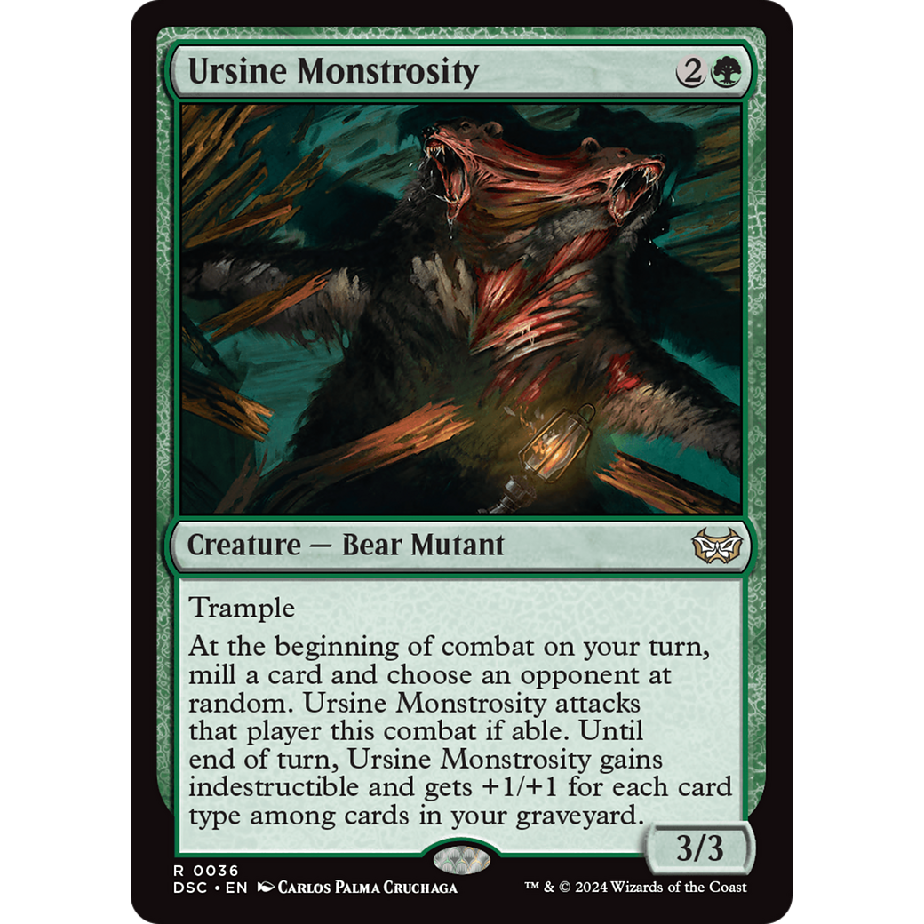 Ursine Monstrosity (DSC-036) - Duskmourn: House of Horror Commander