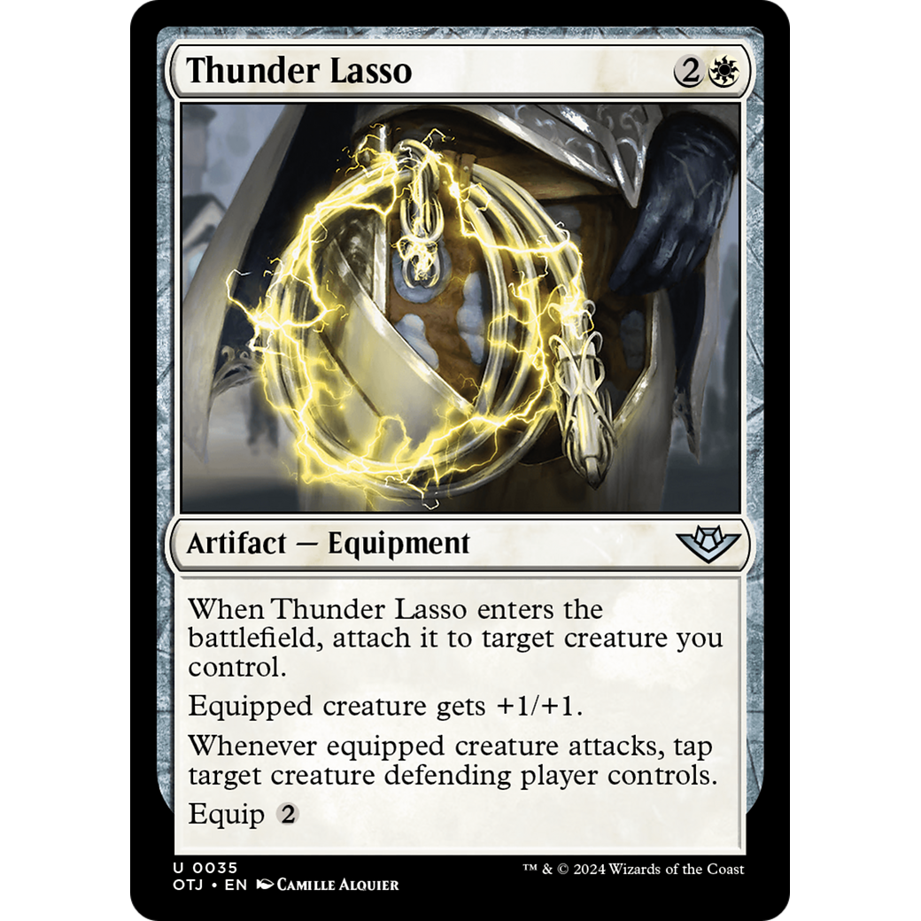 Thunder Lasso (OTJ-035) - Outlaws of Thunder Junction Foil