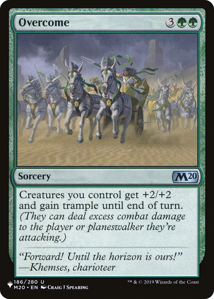 Overcome (LIST-186) - The List Reprints