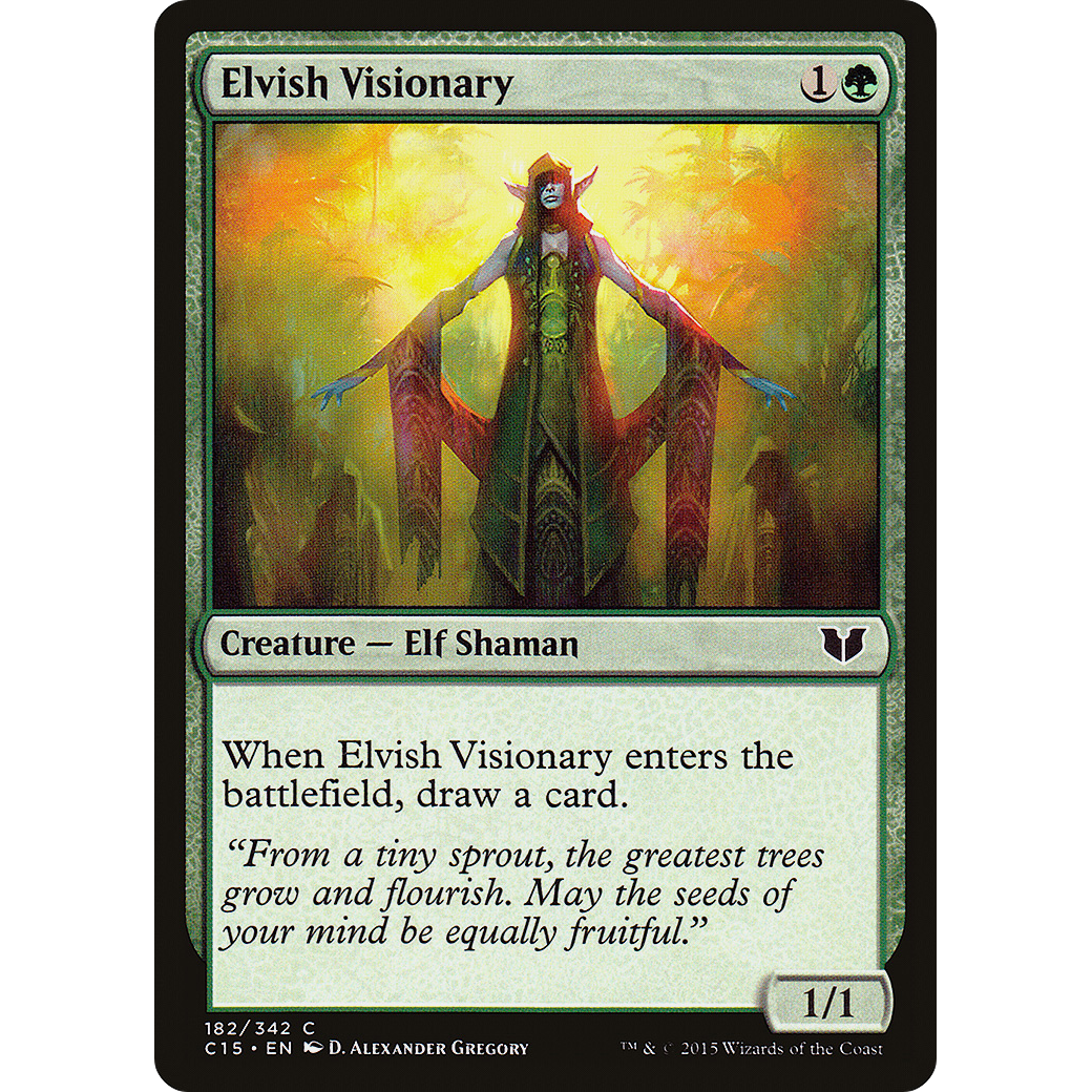 Elvish Visionary (C15-162) - Commander 2015