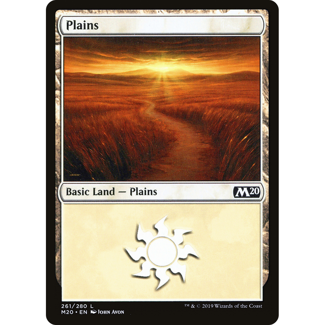 Plains (M20-261) - Core Set 2020 Foil