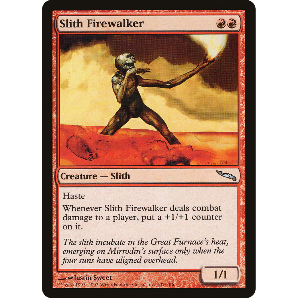 Slith Firewalker (MRD-107) - Mirrodin Foil