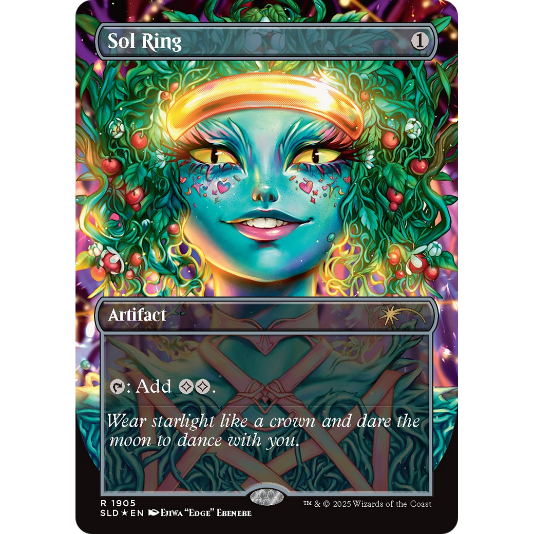 Sol Ring (1905) (Double Rainbow Foil) (SLD-1905) - Secret Lair Drop (Borderless) Foil