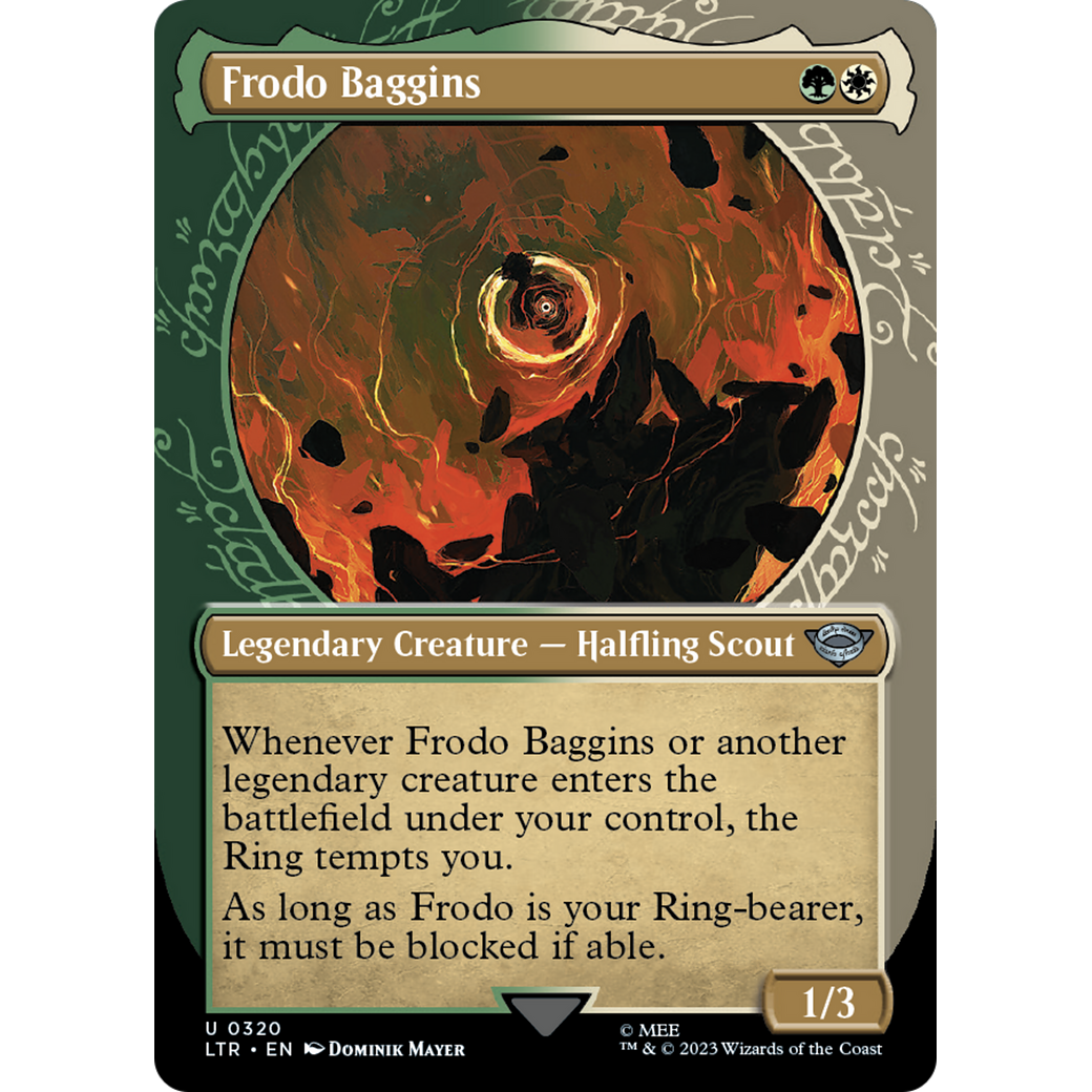 Frodo Baggins (LTR-320) - The Lord of the Rings: Tales of Middle-earth: (Showcase) (Borderless) Foil