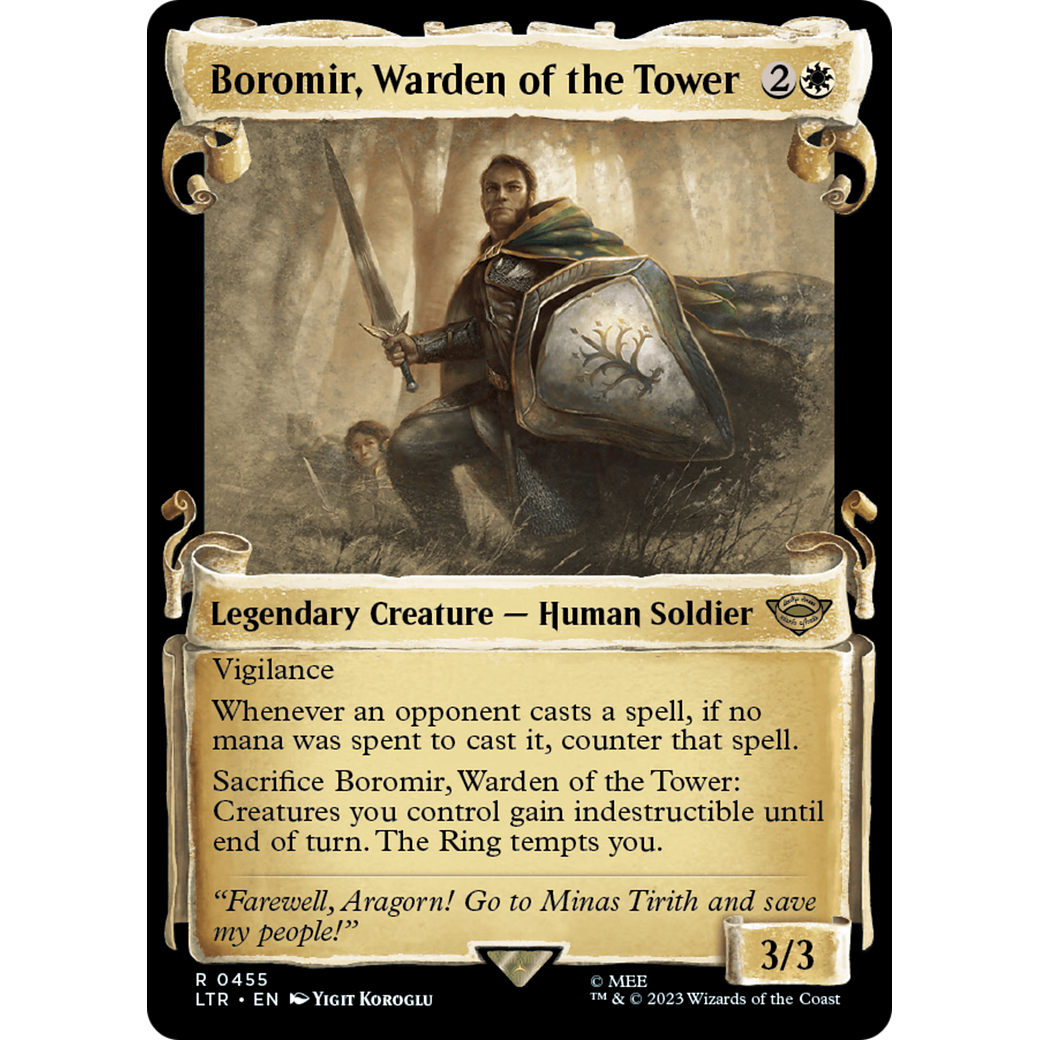 Boromir, Warden of the Tower (LTR-455) - The Lord of the Rings: Tales of Middle-earth: (Showcase)