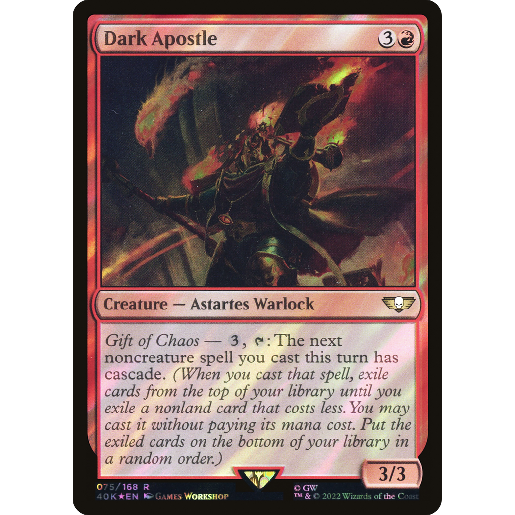 Dark Apostle (40K-075) - Warhammer 40,000 Commander Foil
