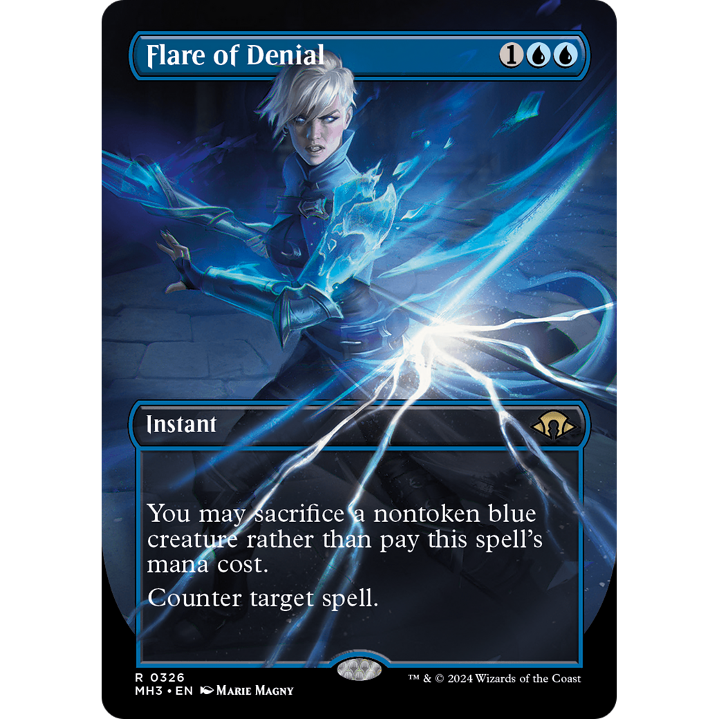 Flare of Denial (MH3-326) - Modern Horizons 3 (Borderless) Foil