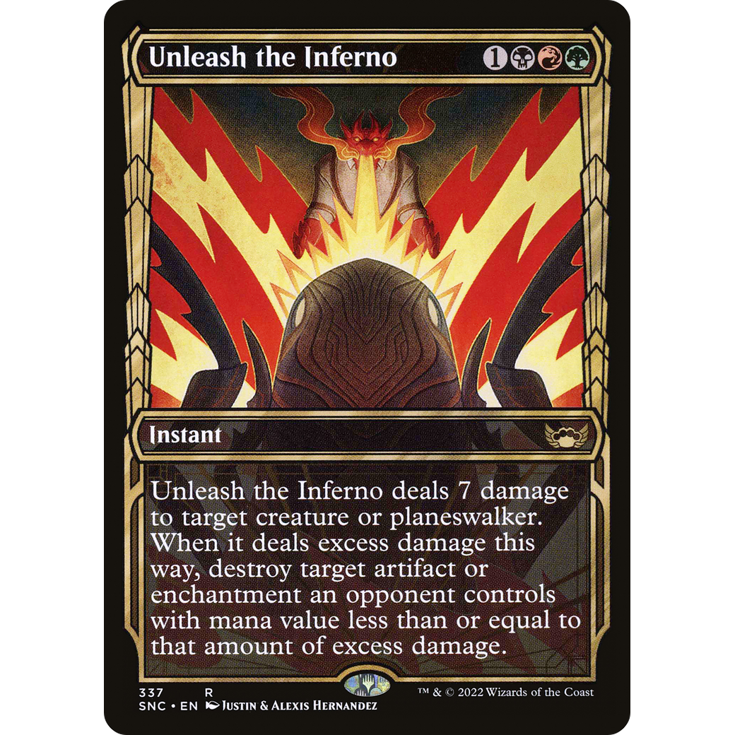 Unleash the Inferno (Showcase) (SNC-337) - Streets of New Capenna: (Showcase)