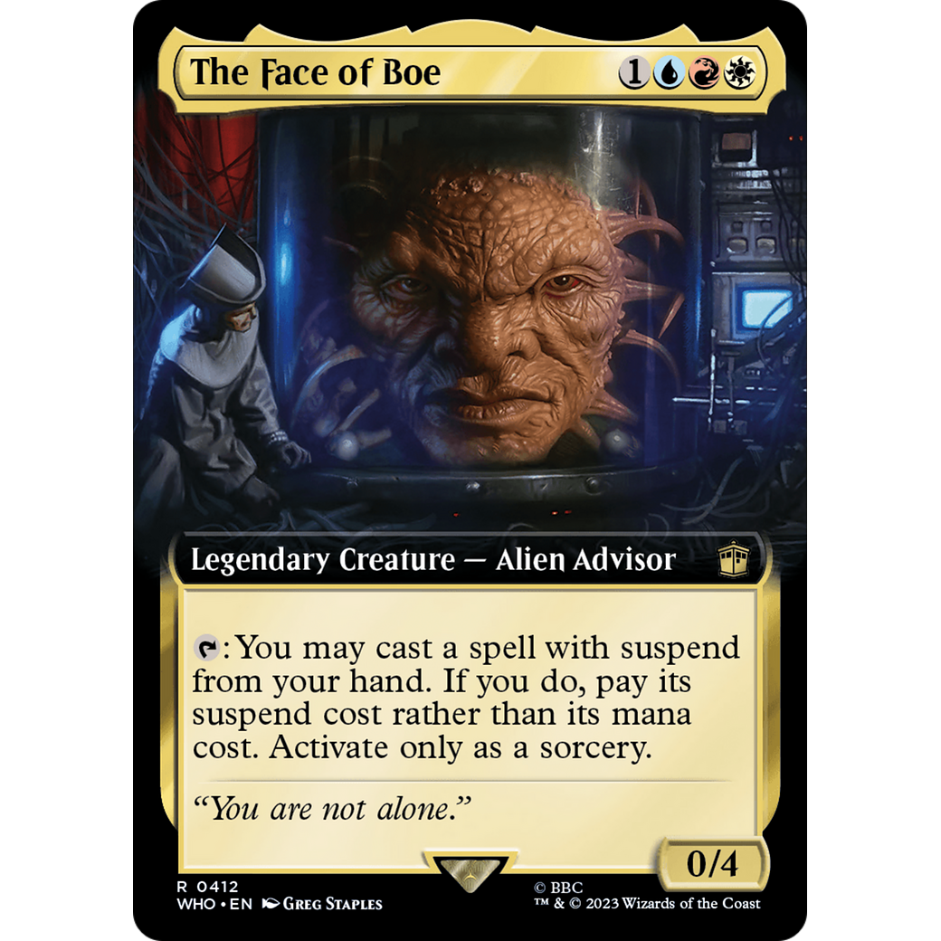 The Face of Boe (Extended Art) (WHO-412) - Doctor Who: (Extended Art)