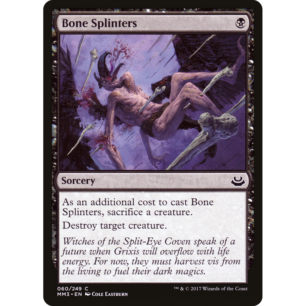 Bone Splinters (MM3-060) - Modern Masters 2017 Foil