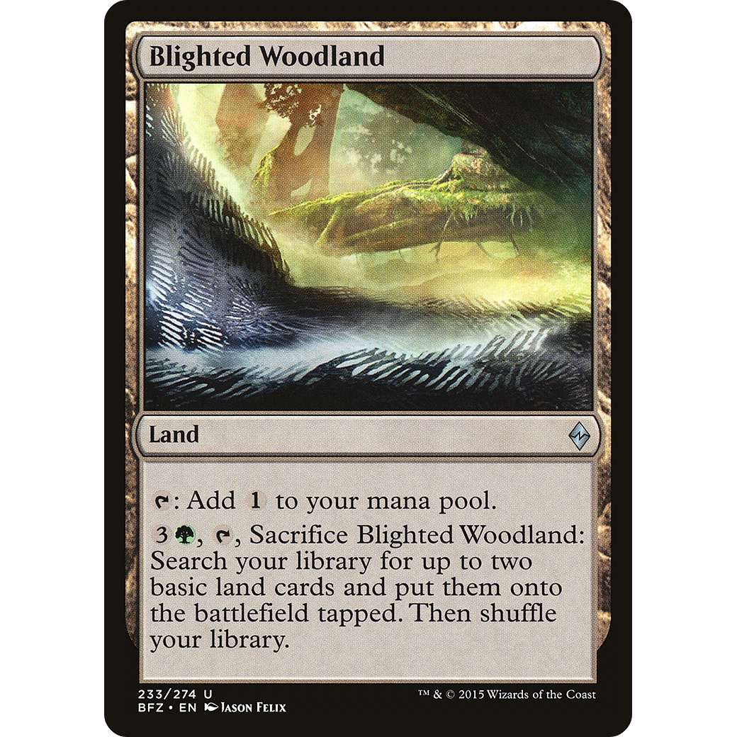 Blighted Woodland (BFZ-233) - Battle for Zendikar