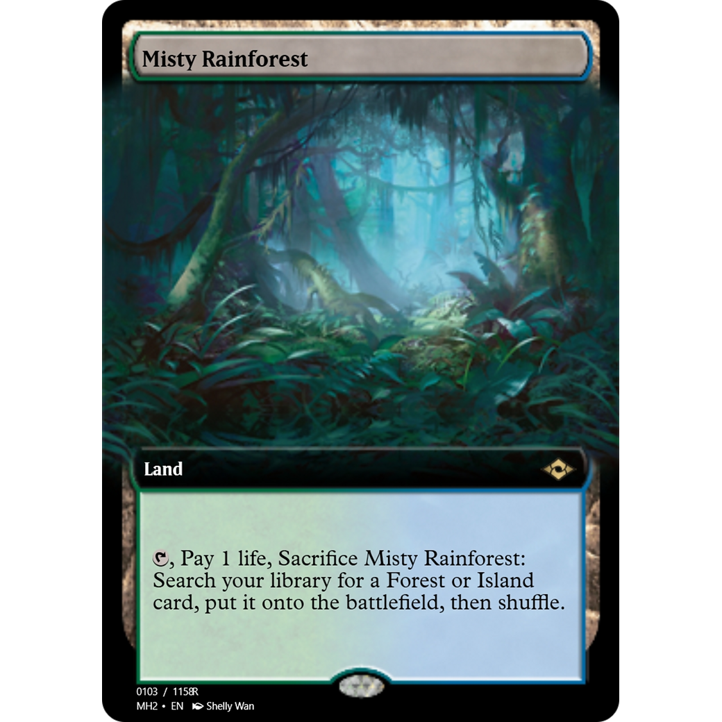 Misty Rainforest (PRM-91407) - Magic Online Promos