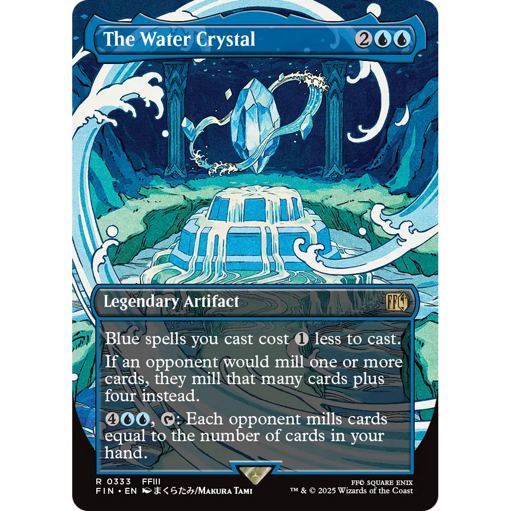 The Water Crystal (FIN-333) - FINAL FANTASY (Borderless) Foil