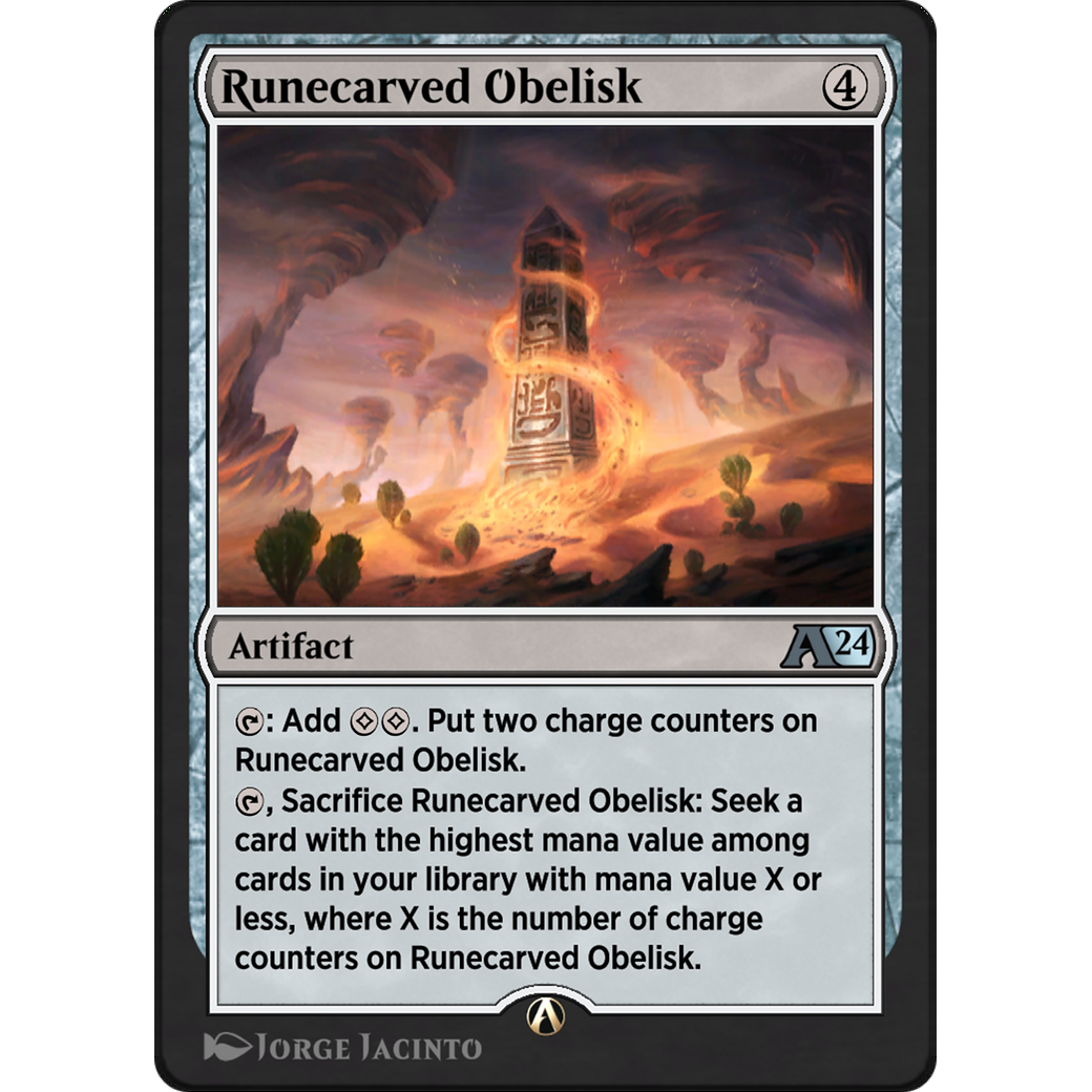 Runecarved Obelisk (YOTJ-030) - Alchemy: Outlaws of Thunder Junction