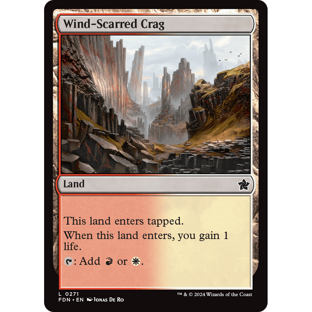 Wind-Scarred Crag (FDN-271) - Foundations Foil