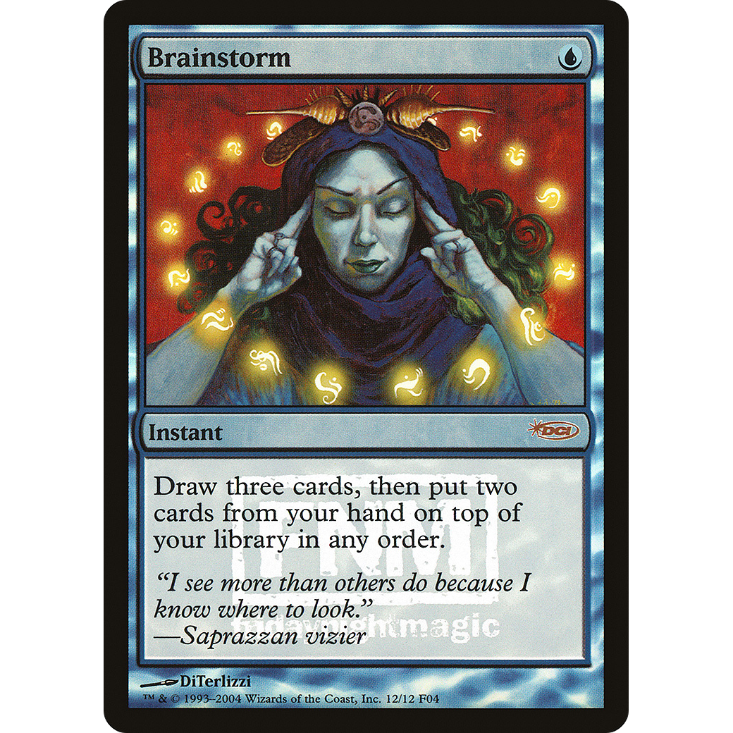 Brainstorm (FNM-012) - Friday Night Magic 2004 Foil