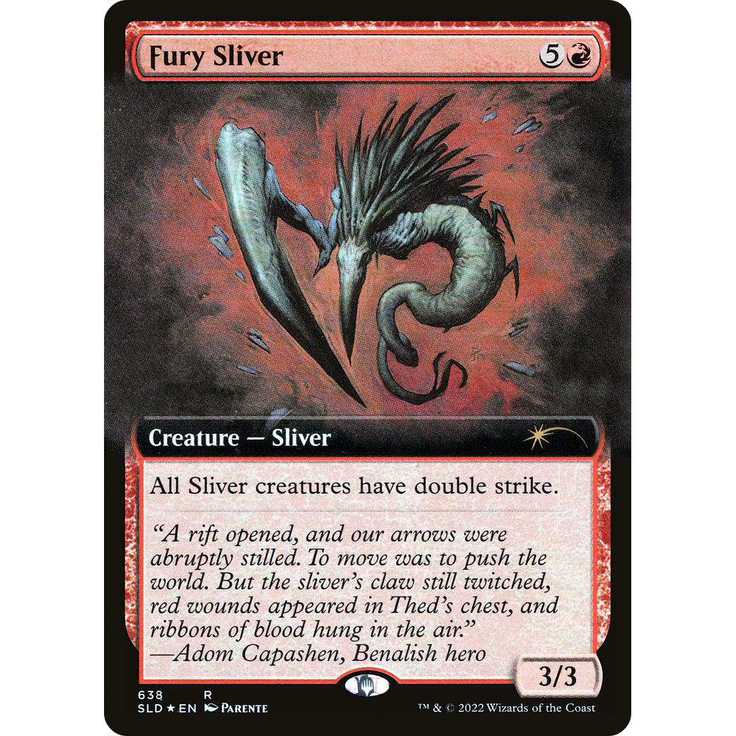 Fury Sliver (Extended Art) (SLD-638) - Secret Lair Drop: (Extended Art) Foil