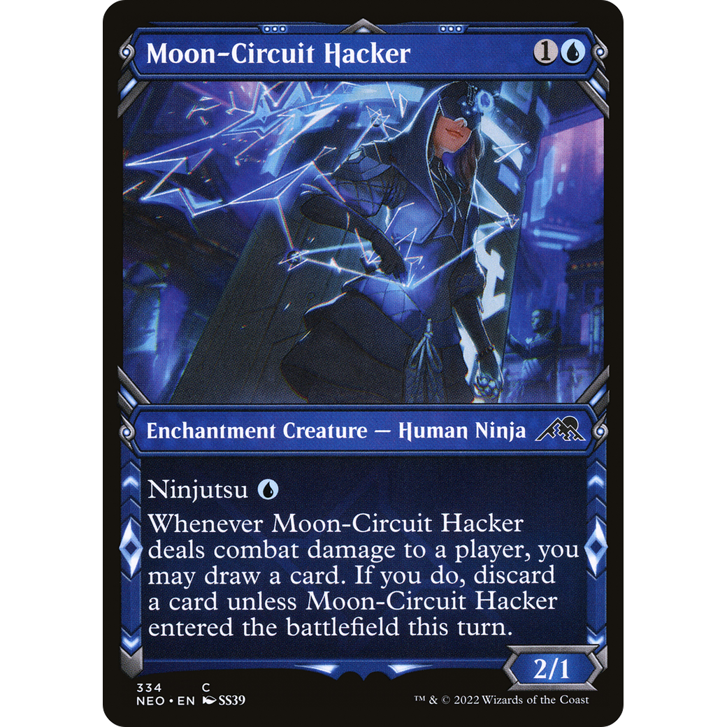 Moon-Circuit Hacker (NEO-334) - Kamigawa: Neon Dynasty: (Showcase) Foil