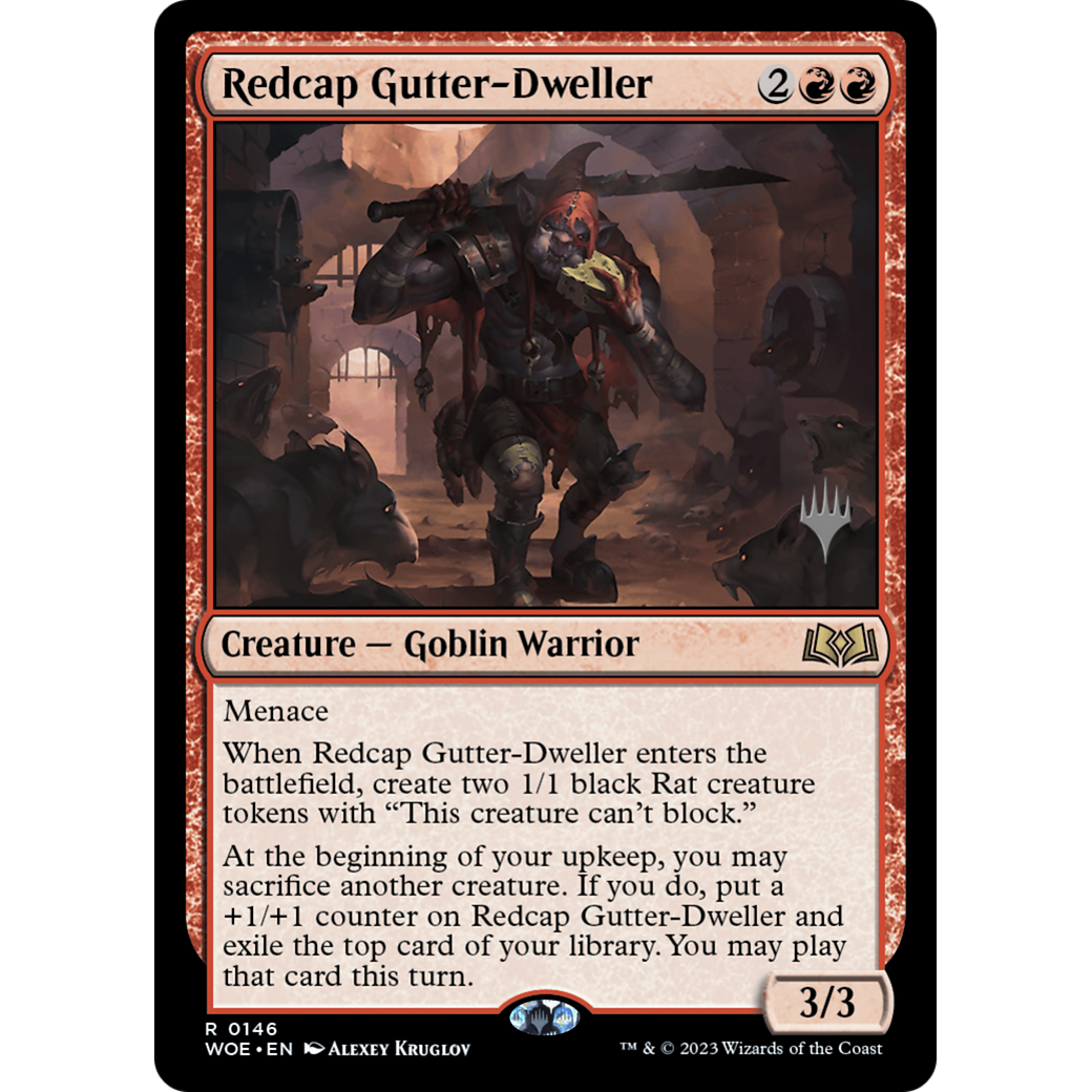 Redcap Gutter-Dweller (PPWOE-146P) - Wilds of Eldraine Promos