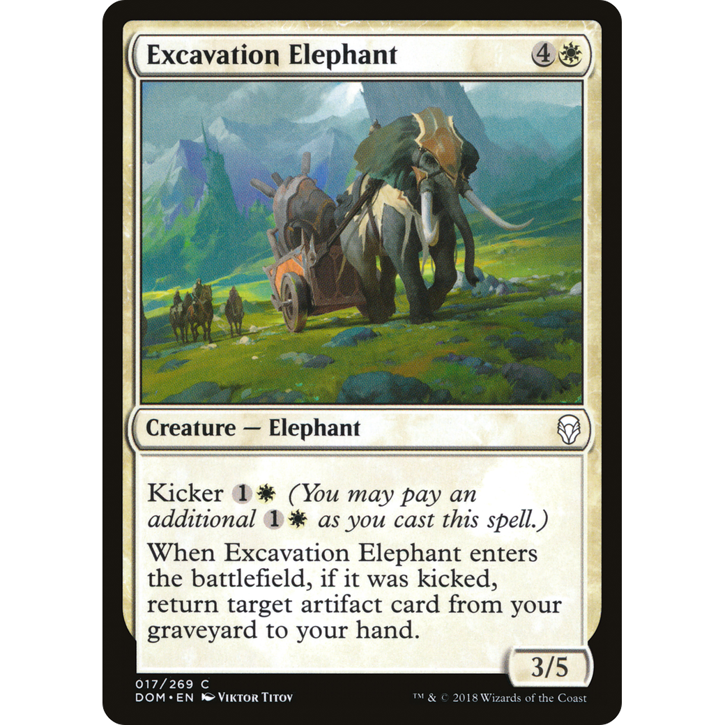 Excavation Elephant (DOM-017) - Dominaria Foil
