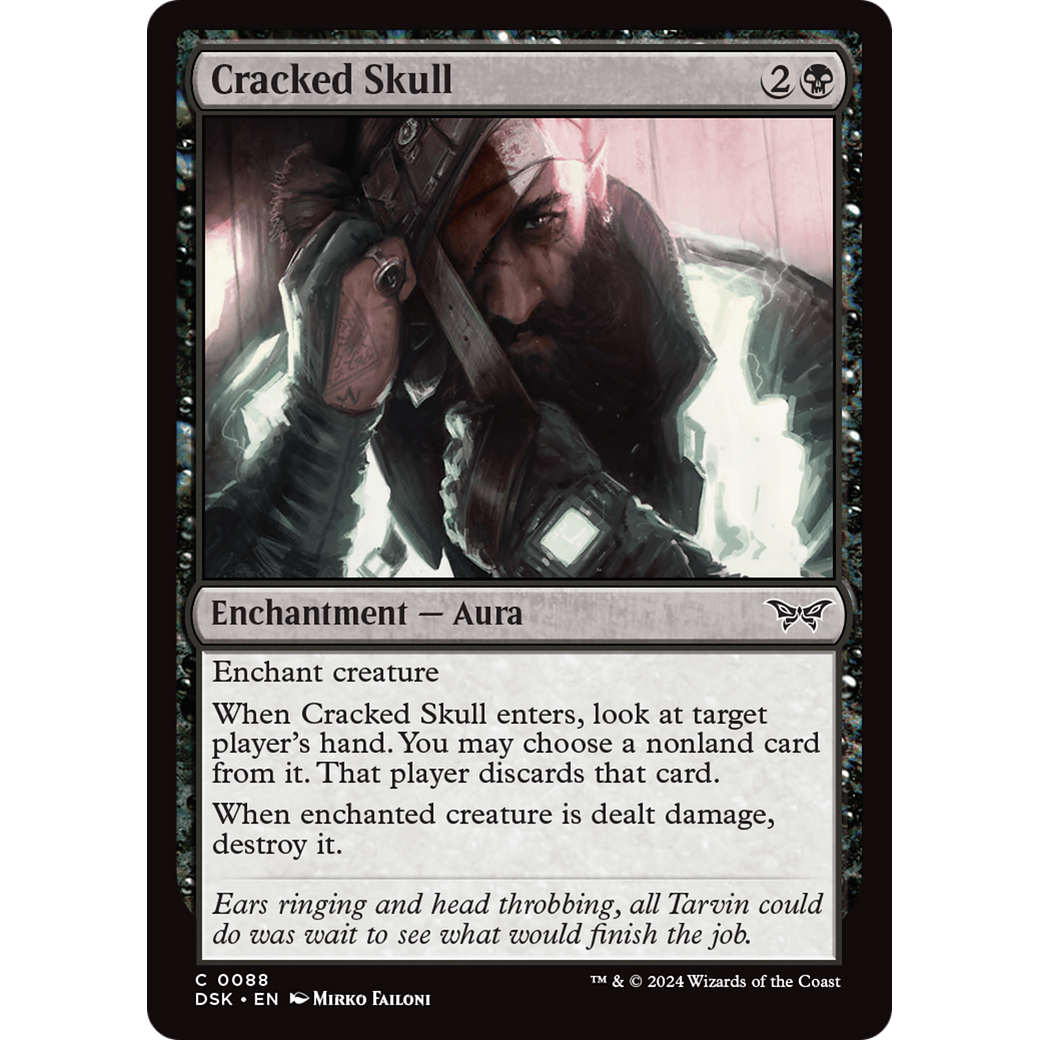 Cracked Skull (DSK-088) - Duskmourn: House of Horror Foil
