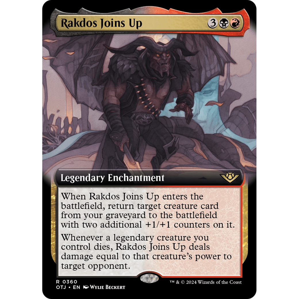 Rakdos Joins Up (OTJ-360) - Outlaws of Thunder Junction: (Extended Art) Foil