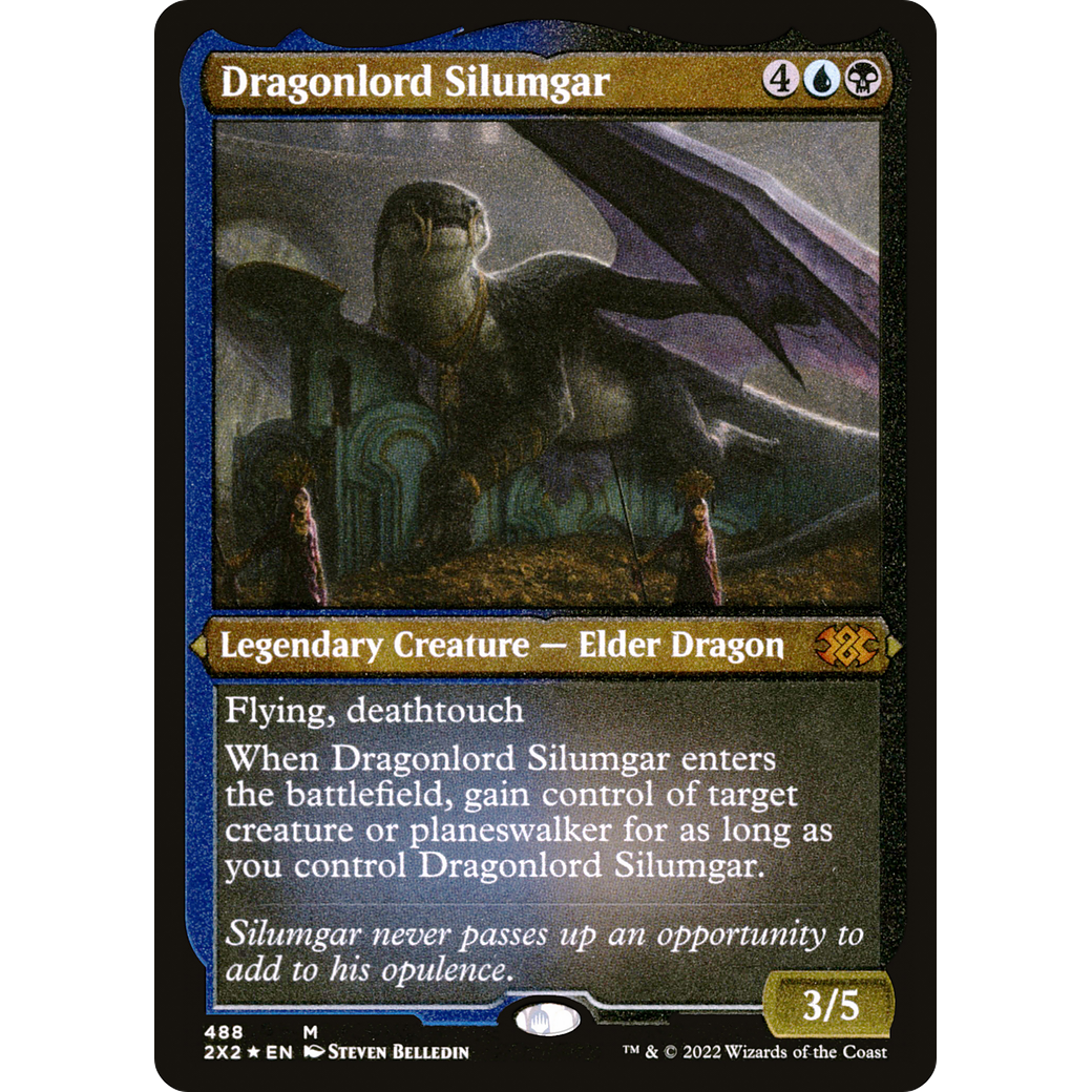 Dragonlord Silumgar (Foil Etched) (2X2-488) - Double Masters 2022 Foil