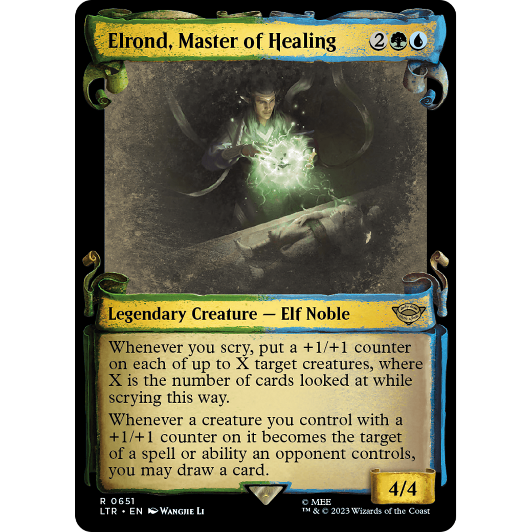 Elrond, Master of Healing (LTR-651) - The Lord of the Rings: Tales of Middle-earth: (Showcase) Foil